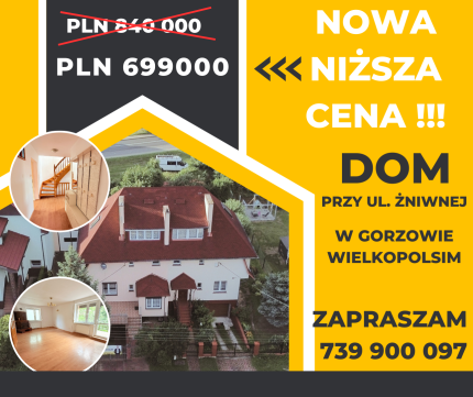 Sprzedaż Dom Żniwna, Gorzów Wielkopolski